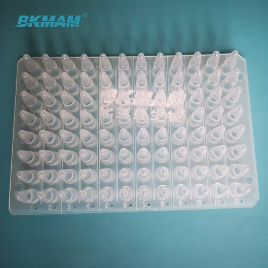 中国工場は核酸テスト用の使い捨て96ウェルPCRプラスチックプレートを供給